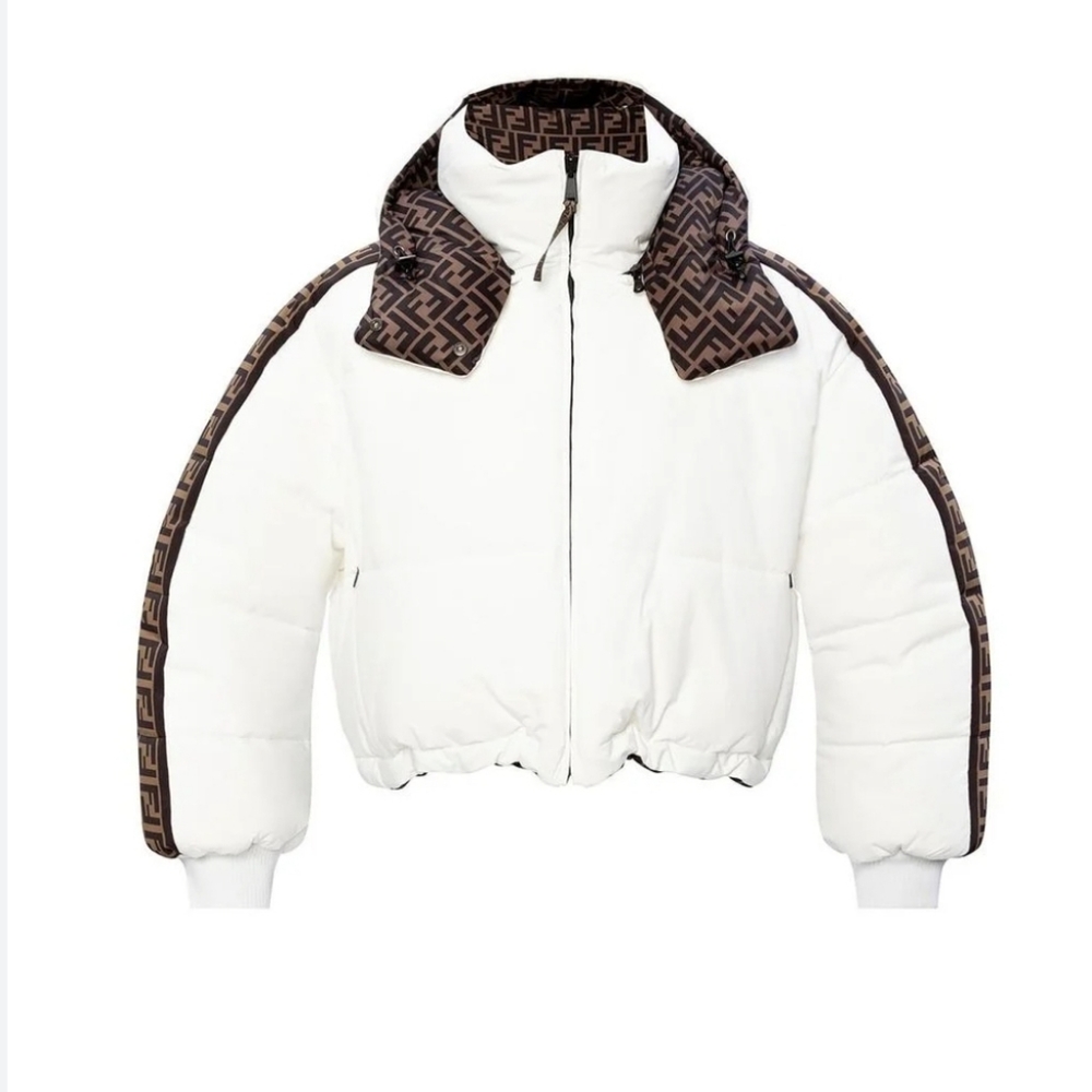 Fendi cropped puffer jacket reversible